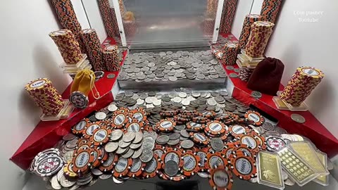10 Quarter challenge $10 million buy in high limit coin pusher