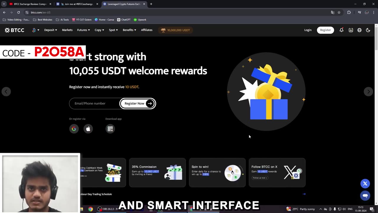 BTCC Referral Code ""P2O58A"" – Enjoy 30% Lifetime Discount on Trading Fees"