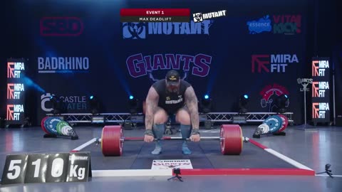 Game of Thrones star 'The Mountain' has set a new world deadlift record of 510 kg (1,124 lbs)