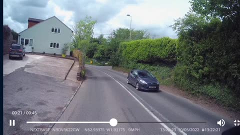 Truck Dashcam Captures Sudden Swerve