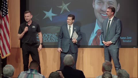 Oklahoma Governor Kevin Stitt Meets A Pardonee At OCPAC Foundation