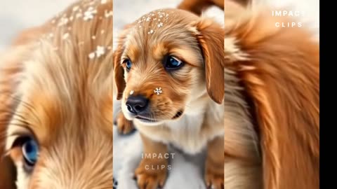 Puppy's First Snowfall ❄️🐶 | Cutest Reaction Ever Caught on Camera!