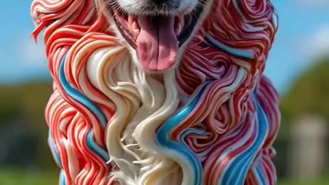 Dogs + Candy (Pomeranian, Border Collie, German Shepherd, Corgi)