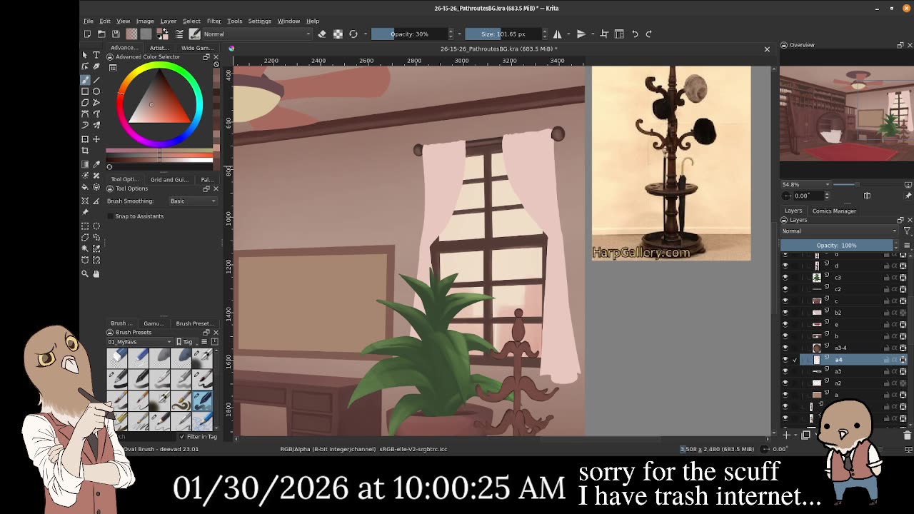 Chill and Draw || Cooking up my background