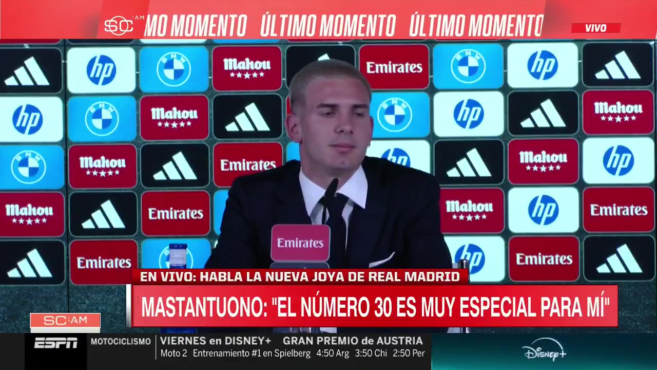 Mastantuono picks world’s best player: ‘I’m Argentinian, it’s Messi’
