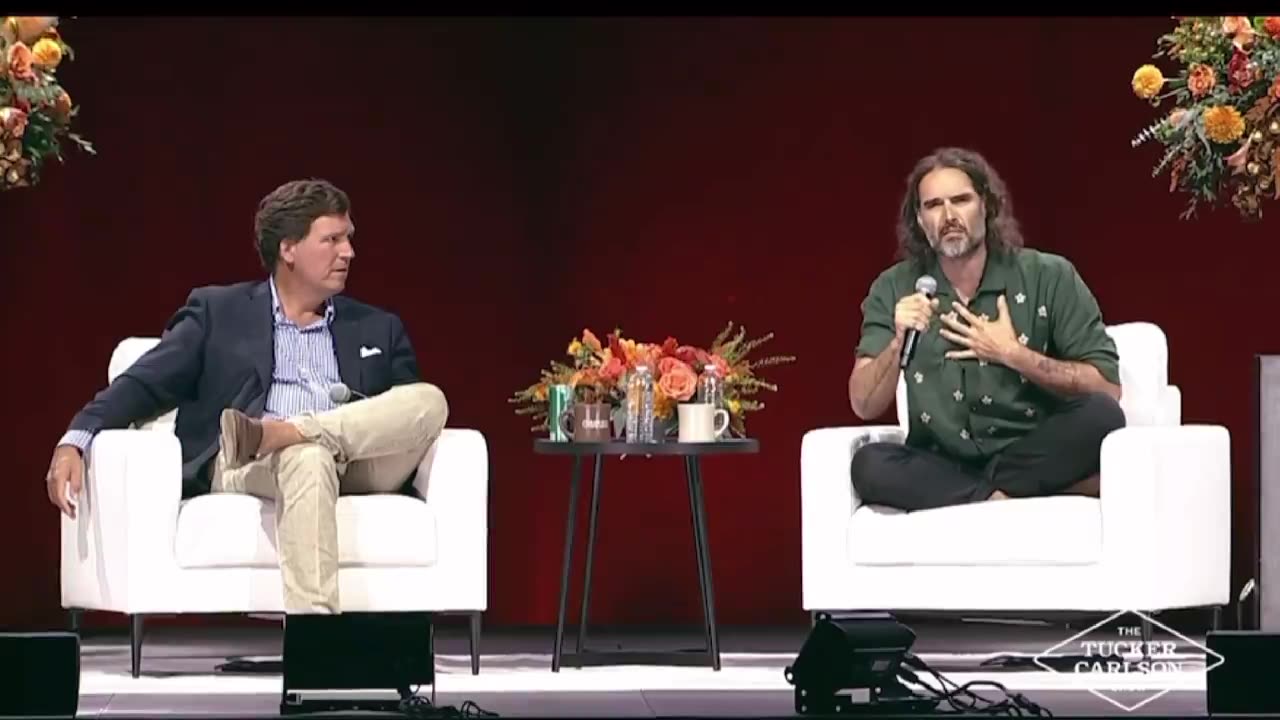 Tucker has fun with Russell Brand!! Must Watch!1