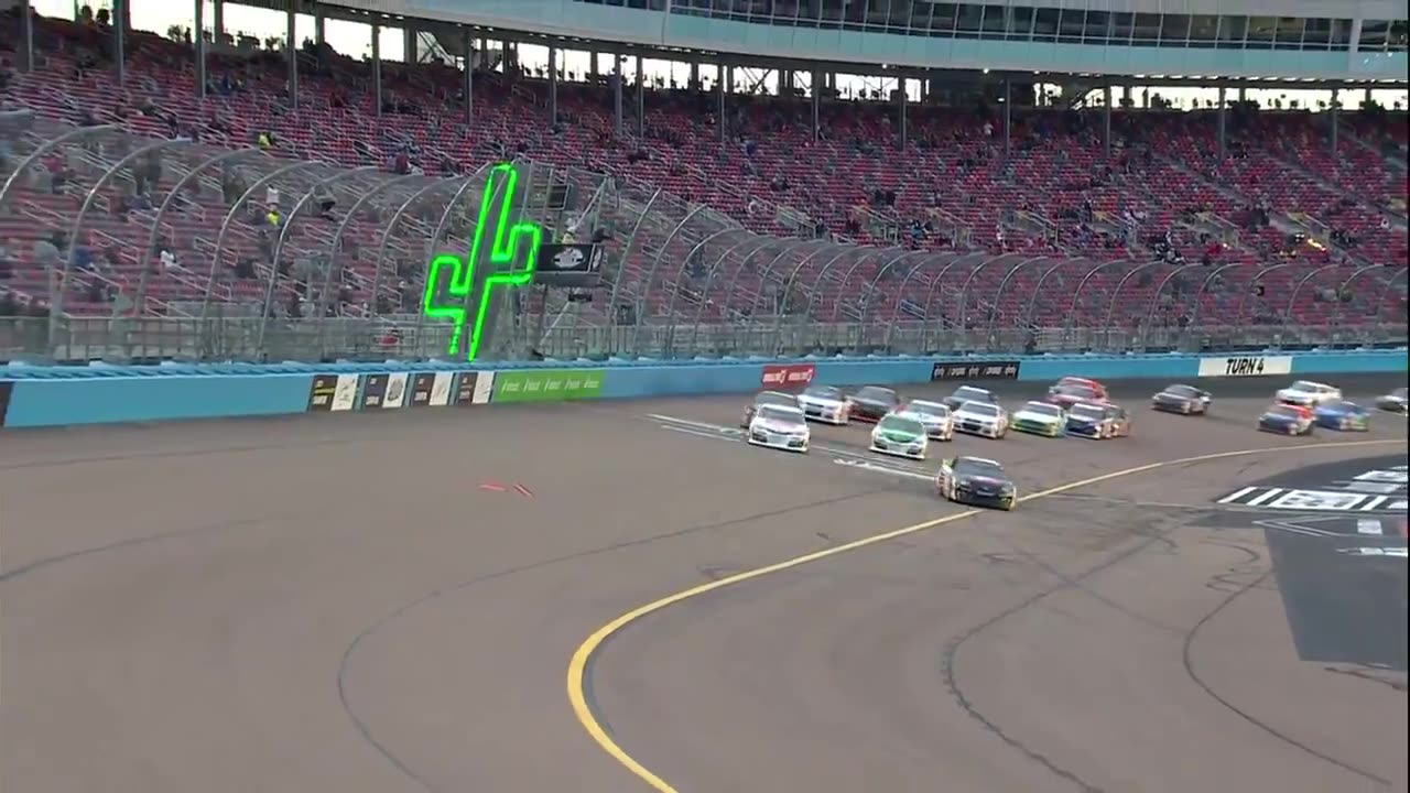 Massive Crash at NASCAR Race Start!