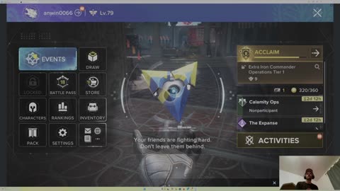 playing destiny: rising. just doing some leveling. trying to reach 100 followers here on rumble.