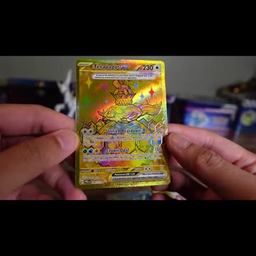 Prismatic Evolution Gold Terapagos EX Card Pull #shorts
