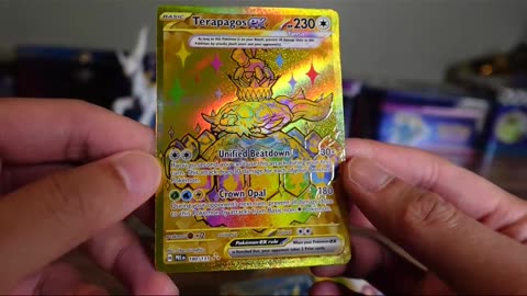 Prismatic Evolution Gold Terapagos EX Card Pull #shorts