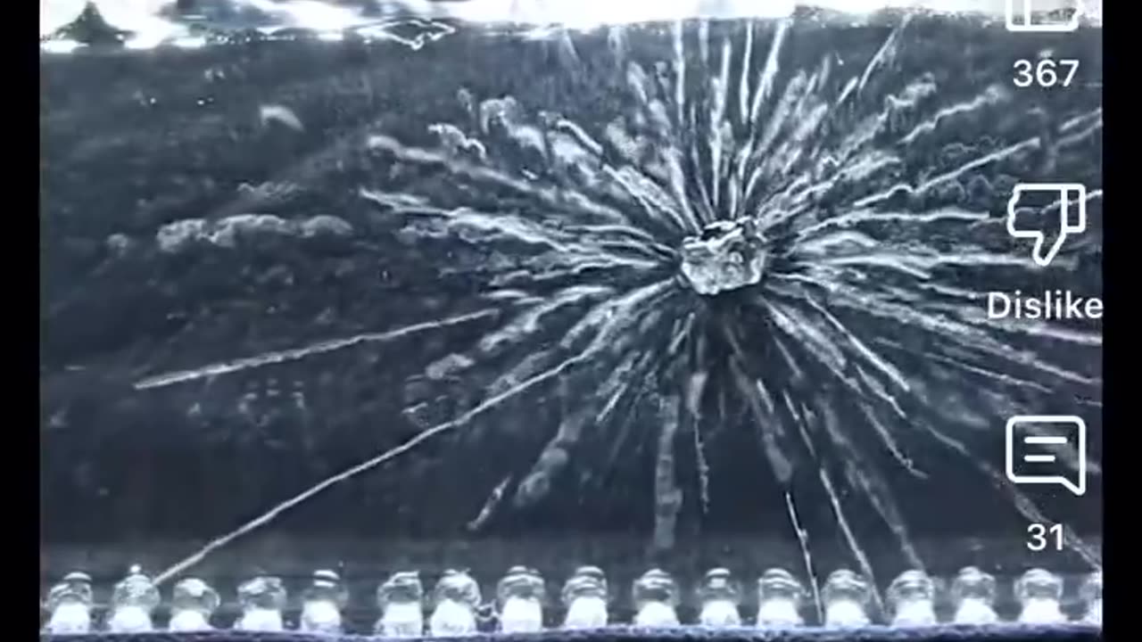 Radioactivity visualized cloud chamber.