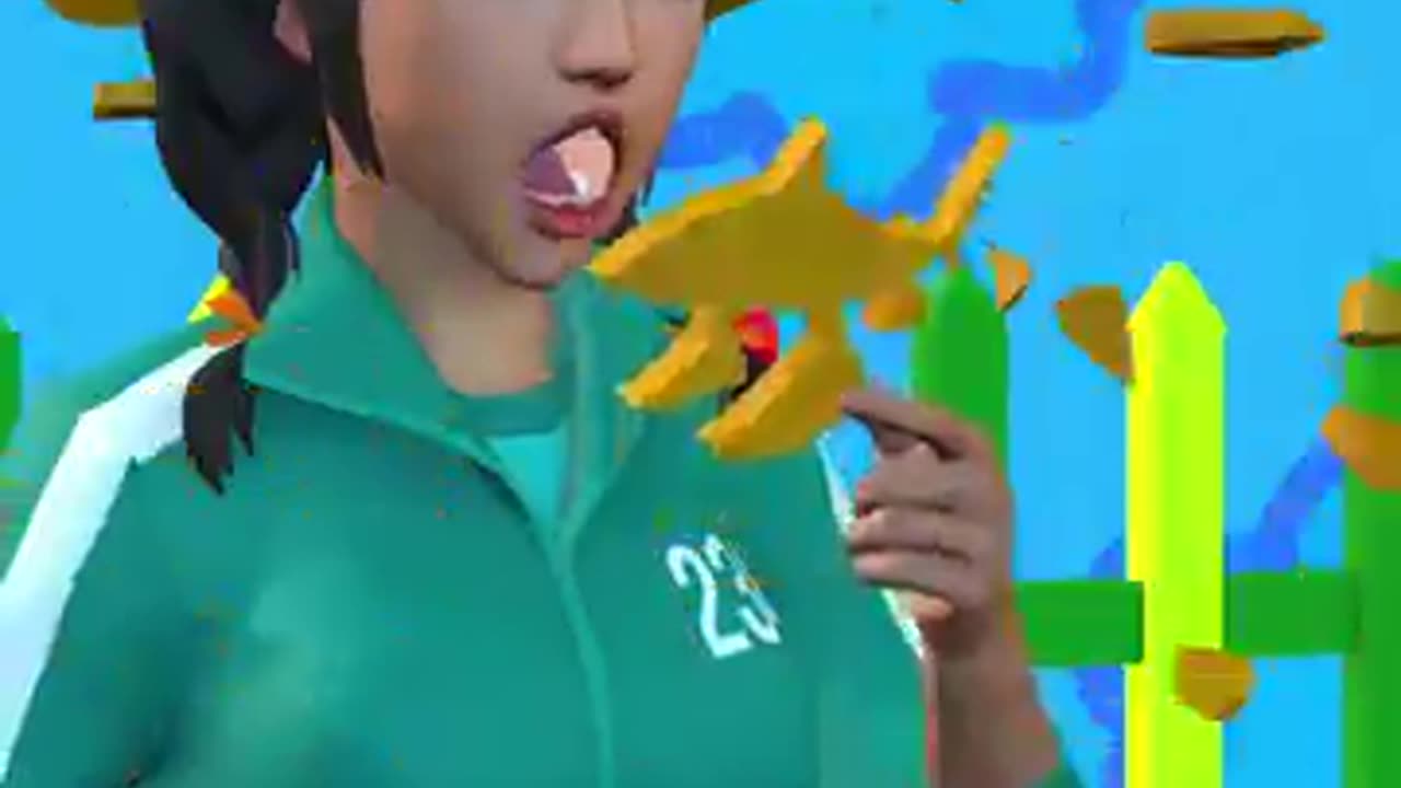 Squid game dalgona #shorts #babyduck #squidgame