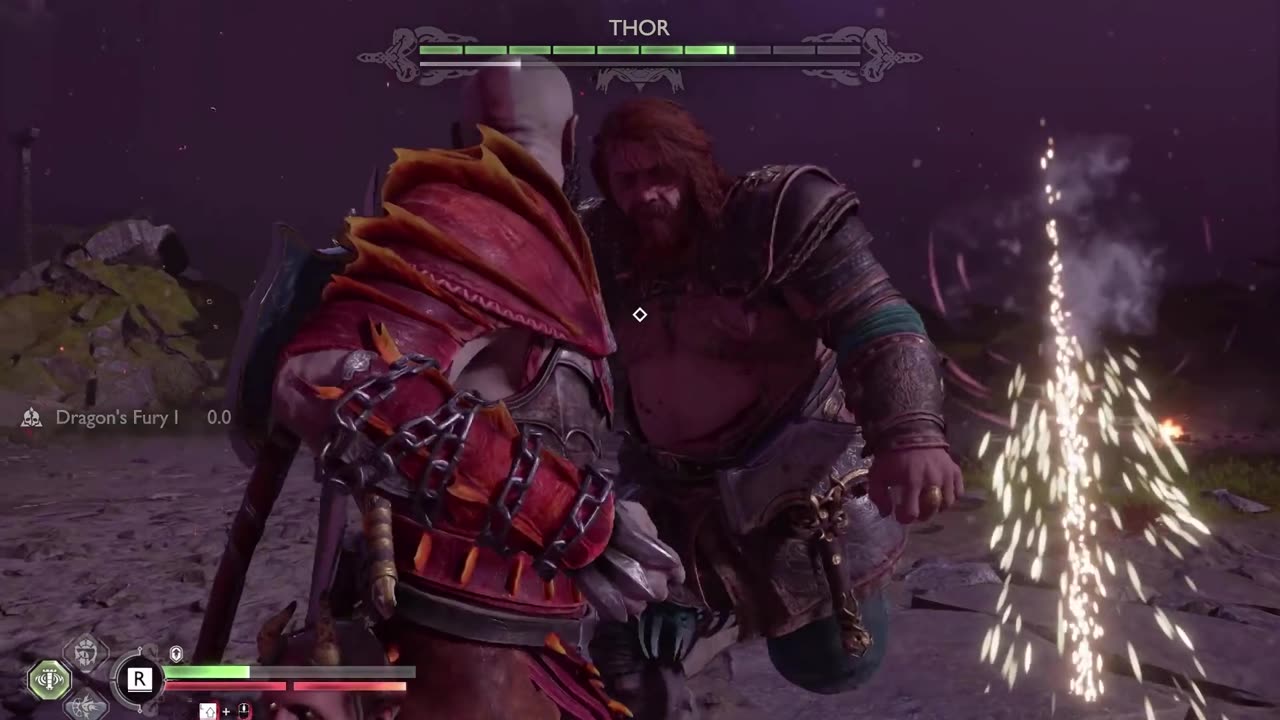 Finally, the Big Brawl between super powers ( Boss Fight - Thor ).