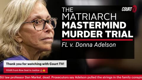 LIVE: FL v. Donna Adelson, Hearing Matriarch Mastermind Murder Trial