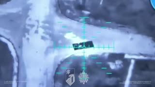 Heavy Bomber Drone Shredding Multiple Russian APCs