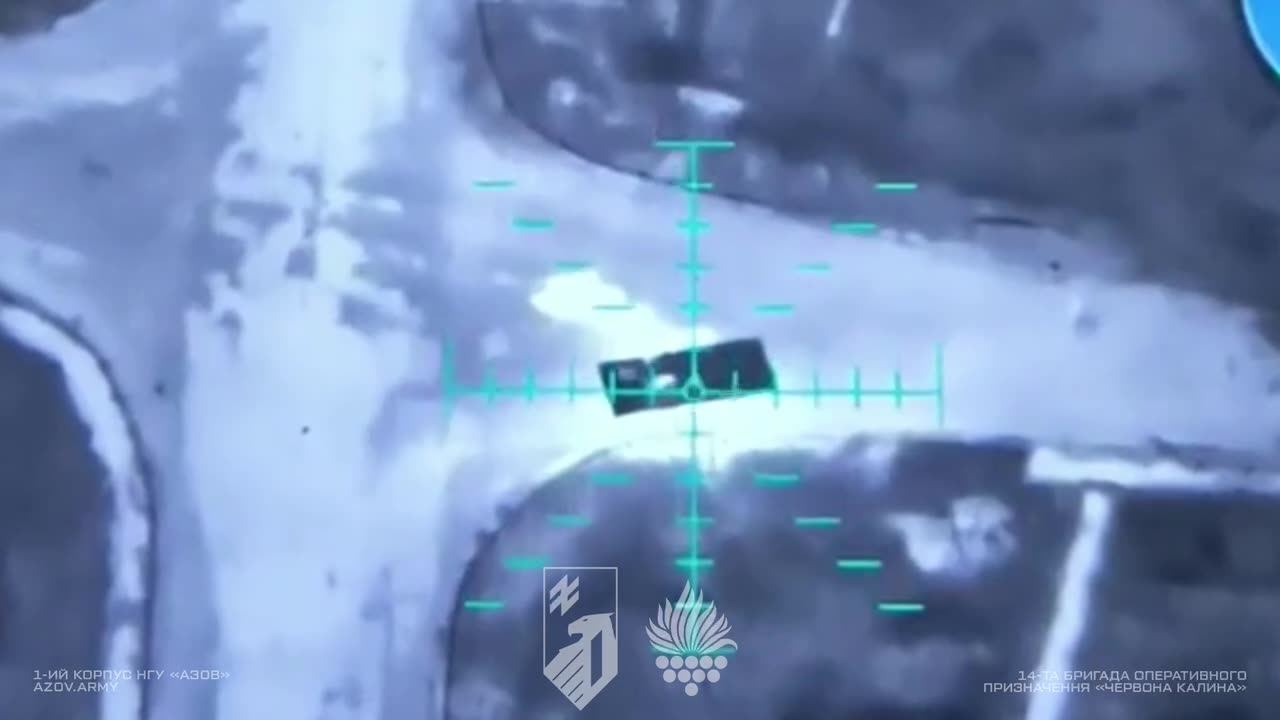 Heavy Bomber Drone Shredding Multiple Russian APCs