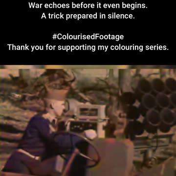 Allied Soldier Modifies Jeep for Deception #ColourisedHistory