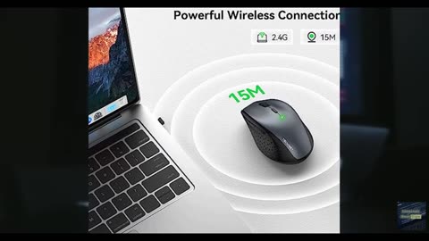 TECKNET Wireless Mouse, 2.4G USB Computer Mouse with 6-Level Adjustable 4800 DPI