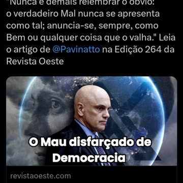 O Mau disfarçado de Democracia