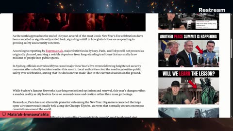 BE ALERT!!! Potential T-Events to come as we approach the "so called" NEW YEAR!!!