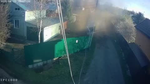 Flying Steel from Munitions Plant Yeeted Into Utility Pole
