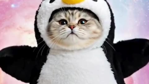 Penguin Cat Dancing #cat #dancingcat #petdance #dancingpets #catdancer #dance #funny #penguin
