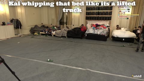Kai Cenat whipping that bed like its a lifted truck
