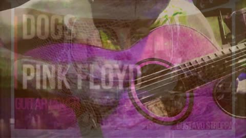 Pink Floyd - Dogs (Guitar Backing Track with Acoustic rythm guitar)(480p)