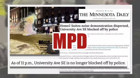 Fact Check: Anti-ICE Protesters Did NOT Beat Up Staff At Minneapolis Hotel, Police WAS There