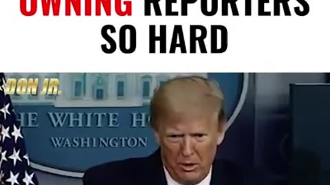 Mr. President Trump Owning Reporters So Hard! (CC)