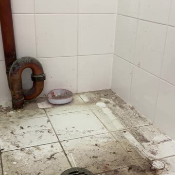 Dirt and Grime Exposed Under Our Old Washing Machine!