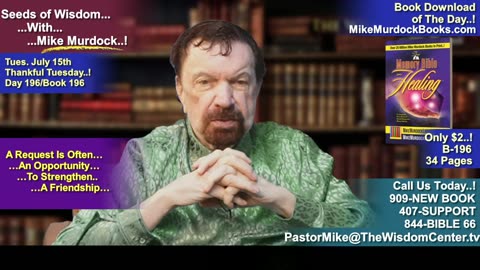 Re-Air: Seeds of Wisdom With Mike Murdock...!!!