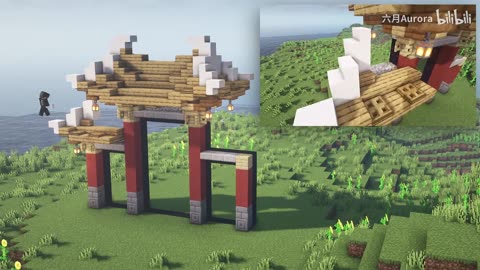 【Minecraft】Ancient Orient Nether Portal Tutorial~ Piglin-Approved Build!!!