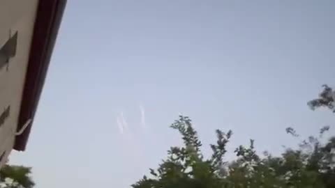 The interceptions over Jerusalem in the last barrage.