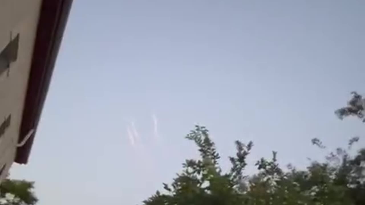 The interceptions over Jerusalem in the last barrage.
