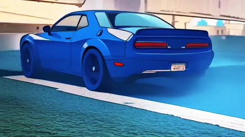 1:10 scale Dodge Challenger Burnout Test #rccar