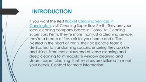 Best Bucket Cleaning Services in Cannington