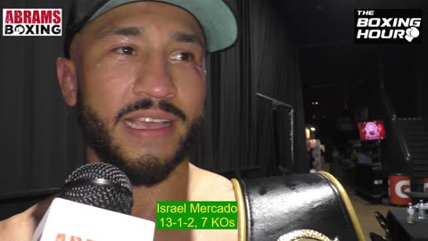 Israel Mercado talks about his win over Branden Pizarro