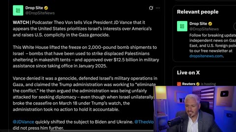 ‘NOT A GENOCIDE’: JD Vance LIES To Theo Von’s Face About Gaza _ The Kyle Kulinski Show