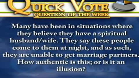 ARE THE SPIRIT HUSBANDS/WIVES? - PASTOR CHRIS ANSWERS
