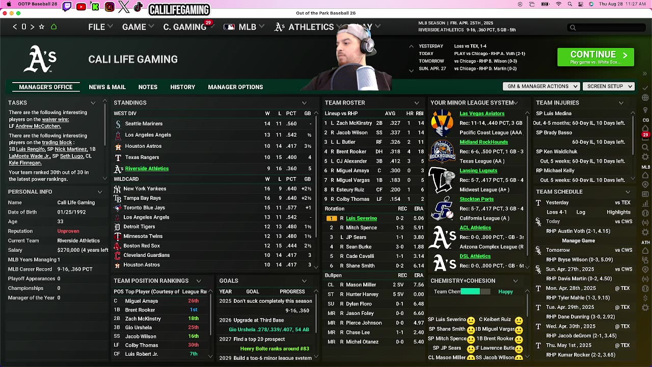 🔴Ep.25 Live Stream OOTP 26 Franchise Rebuild | Live Commissioner & Manager Mode (Inside The Diamond)