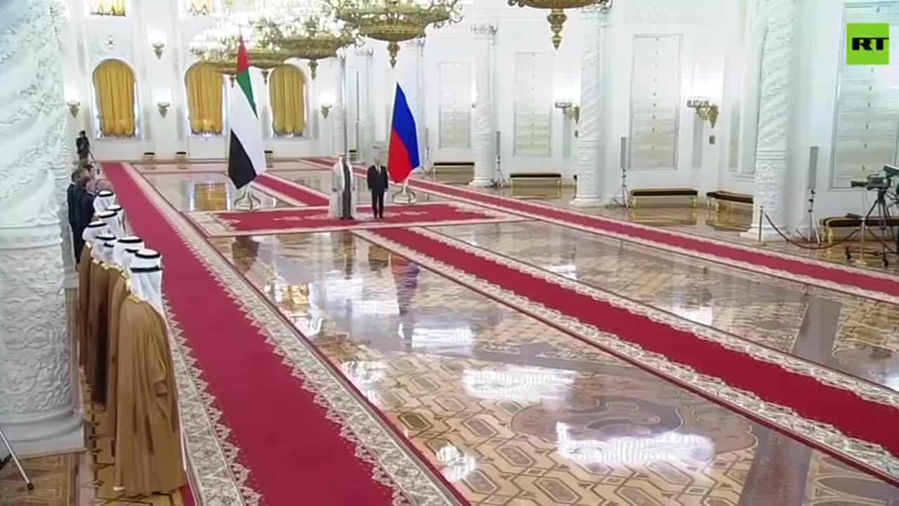 All smiles as Putin meets with UAE President Mohamed bin Zayed Al Nahyan at the Kremlin in Moscow