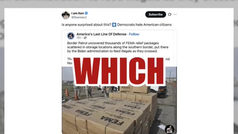 Fact Check: Border Patrol Did NOT Find Hurricane Survivor FEMA Packages Re-Routed to 'Feed Illegals'