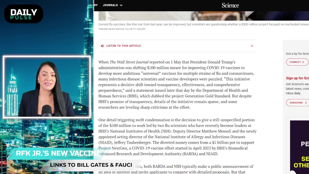 NIH New "Universal Vaccine" Links to Bill Gates, Fauci - Daily Pulse Ep 86