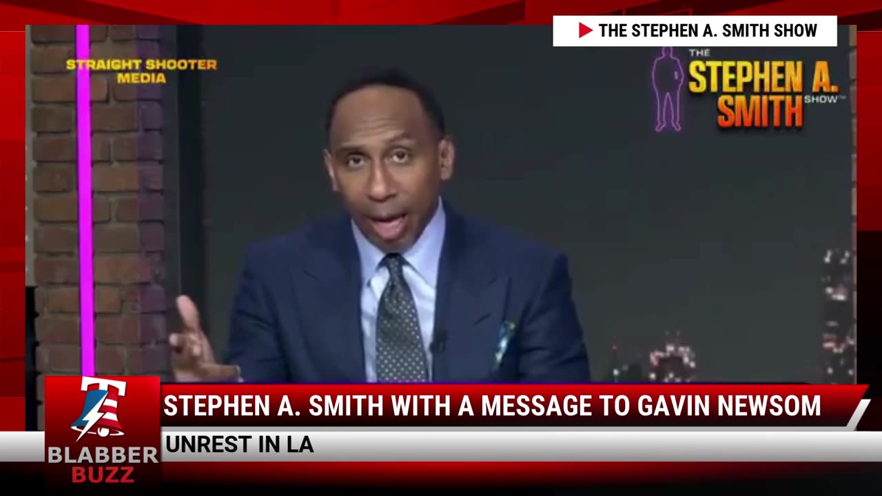 Stephen A. Smith With A Message To Gavin Newsom