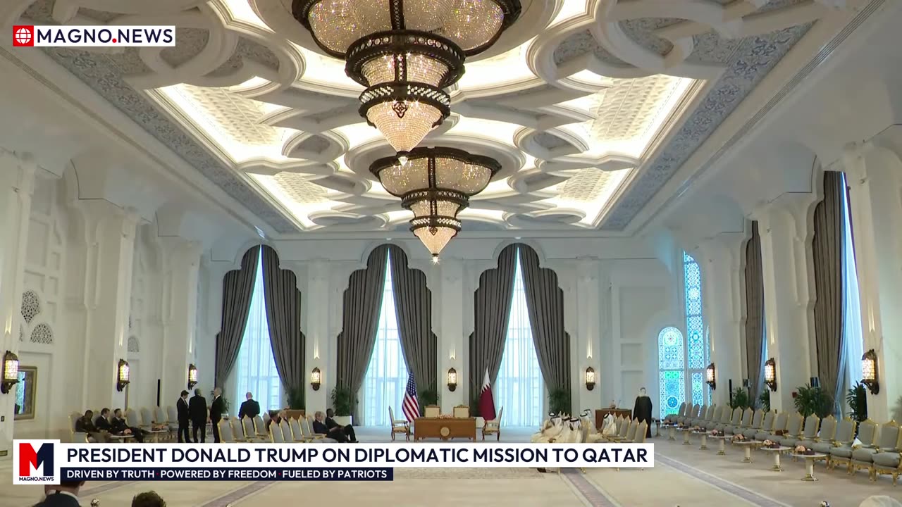 🇺🇸|🇶🇦 President Donald J. Trump meets Qatar’s Emir Sheikh Tamim Bin Hamad Al Thani in Doha
