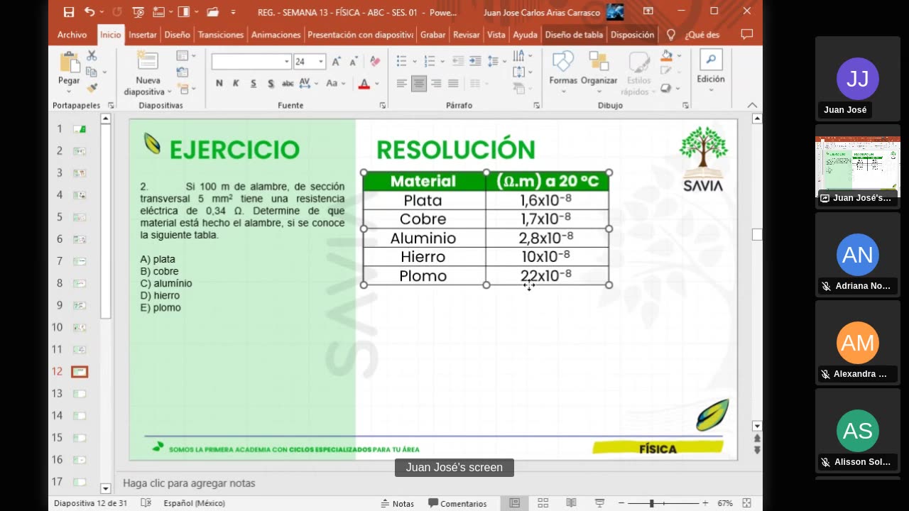 SAVIA SEMIANUAL 2024 | Semana 13 | Física S2