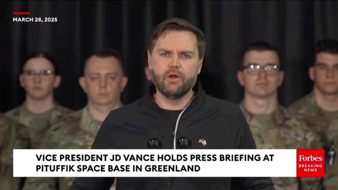 Vance in Greenland #BringsHEAT to Media on #SignalBS