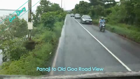Panaji to Old Goa by Bus- Goa Road View