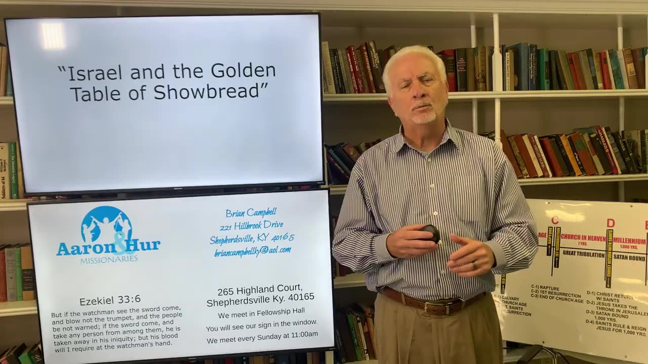 August 31, 2025 Israel and the Golden Table of Showbread